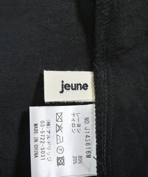 jeune（ジェンヌ）ワンピース 黒 サイズ:F レディース/2200679074359