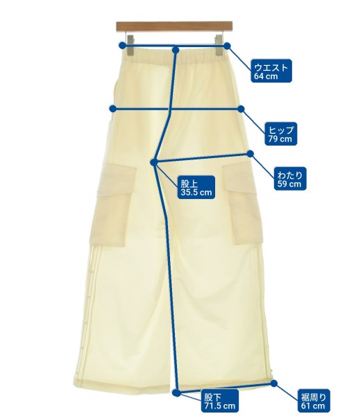 HeRIN.CYE（ヘリンドットサイ）カーゴパンツ 白 サイズ:F レディース/2200674751033