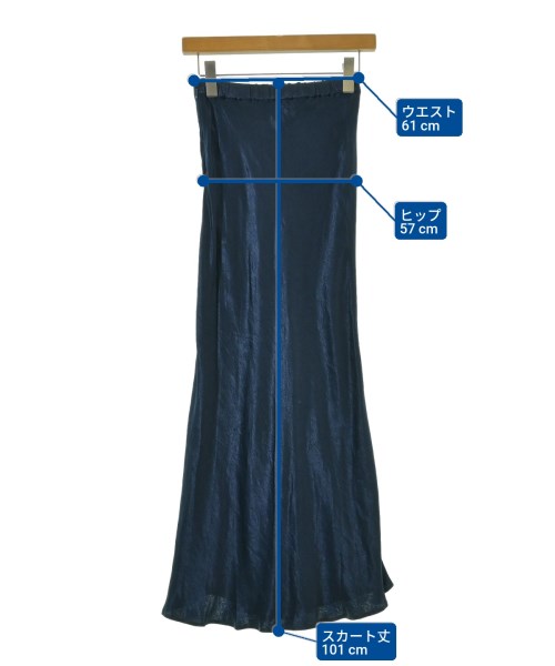HeRIN.CYE（ヘリンドットサイ）ロング・マキシ丈スカート 紺 サイズ:F レディース/2200693871132