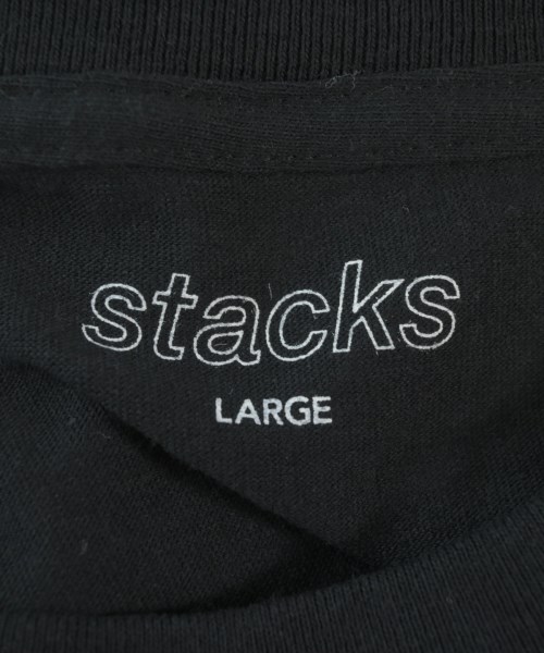 stacks（スタックス）Tシャツ・カットソー 黒 サイズ:L メンズ/2200712411028