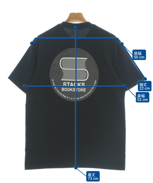 stacks（スタックス）Tシャツ・カットソー 黒 サイズ:L メンズ/2200712411028
