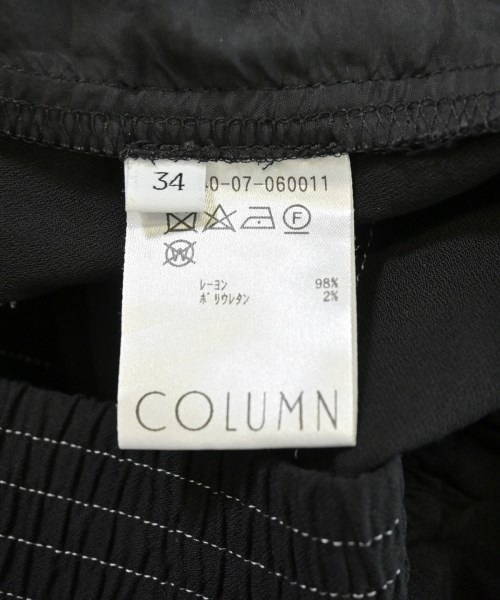 COLUMN（コラム）その他 黒 サイズ:34(XS位) レディース/2200631314158