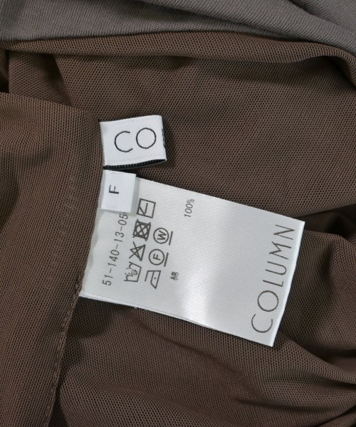 COLUMN（コラム）Tシャツ・カットソー 茶 サイズ:F レディース/2200695897031