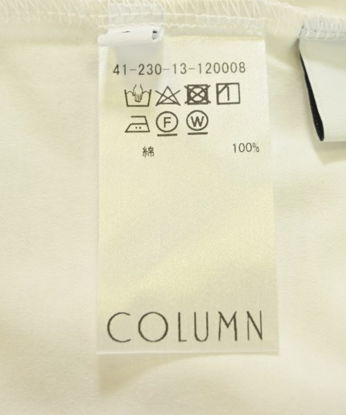 COLUMN（コラム）Tシャツ・カットソー 白 サイズ:S レディース/2200695574239