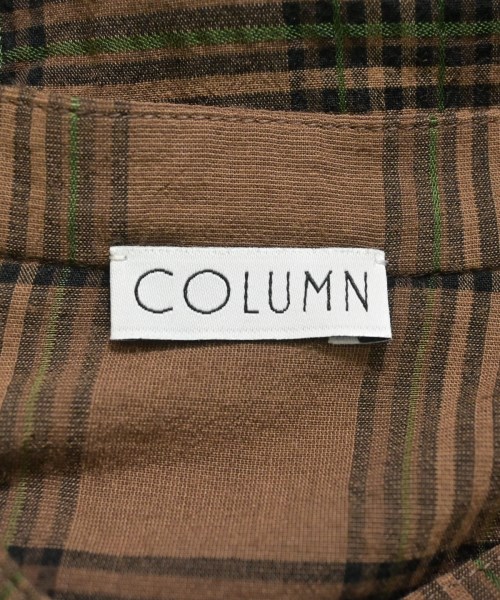 COLUMN（コラム）カジュアルシャツ 茶 サイズ:36(S位) レディース/2200699418027