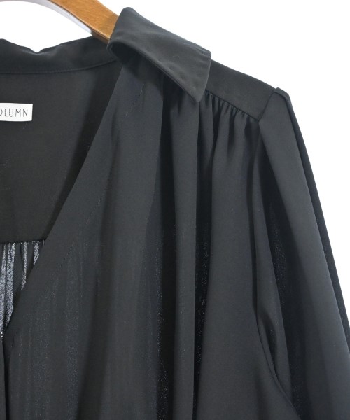 COLUMN（コラム）カジュアルシャツ 黒 サイズ:36(S位) レディース/2200660908052