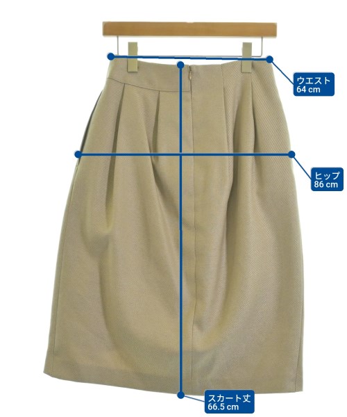 COLUMN（コラム）ひざ丈スカート ベージュ サイズ:38(M位) レディース/2200634650055