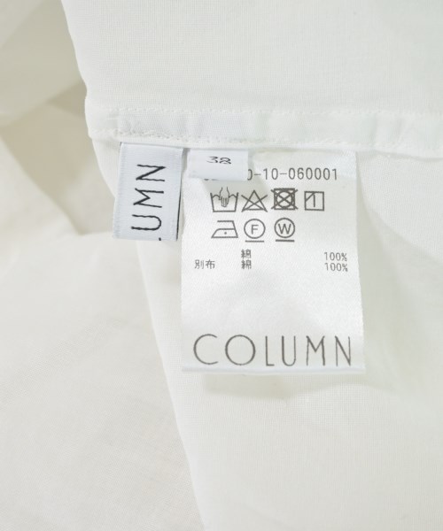COLUMN（コラム）カジュアルシャツ 白 サイズ:38(M位) レディース/2200664829049