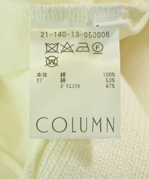 COLUMN（コラム）ニット・セーター 白 サイズ:F レディース/2200725010010