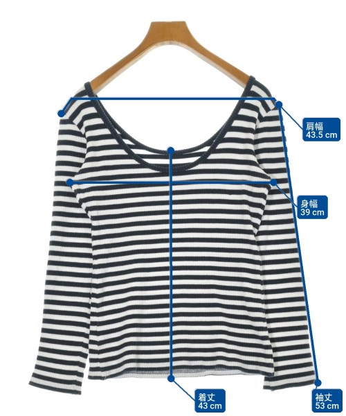 HEREIAM（ヘレイアム）Tシャツ・カットソー 紺 サイズ:3(L位) レディース/2200703348043