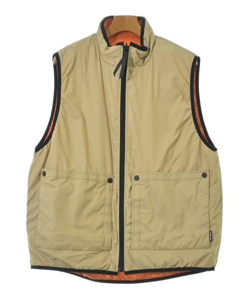 PWA（プア）ダウンジャケット/ダウンベスト ベージュ サイズ:L メンズ/2200637824026