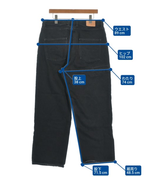 PWA（プア）デニムパンツ 黒 サイズ:XL メンズ/2200662294023