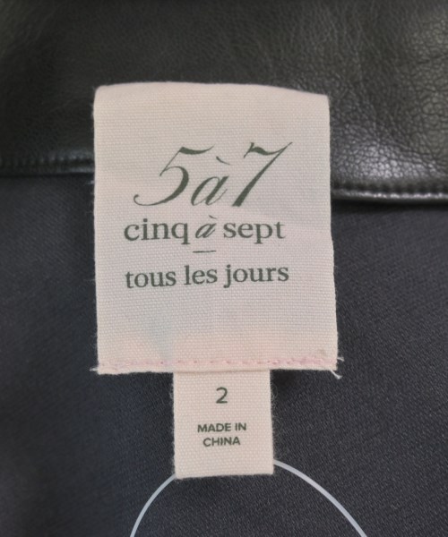 5a7 cinq a sept（サンクアセプト）カジュアルシャツ 黒 サイズ:2(M位) レディース/2200640145057