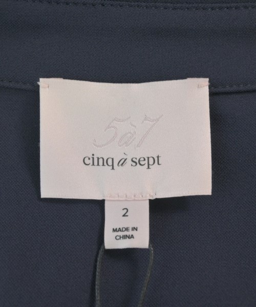 5a7 cinq a sept（サンクアセプト）シャツワンピース 紺 サイズ:2(M位) レディース/2200640145095