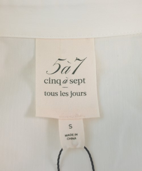 5a7 cinq a sept（サンクアセプト）ブラウス 白 サイズ:S レディース/2200640145101