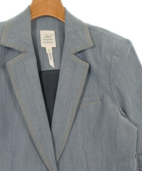 5a7 cinq a sept（サンクアセプト）カジュアルジャケット 青 サイズ:4(XL位) レディース/2200624679028