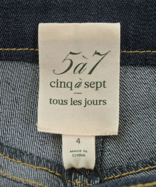 5a7 cinq a sept（サンクアセプト）デニムパンツ 紺 サイズ:4(XL位) レディース/2200624679073