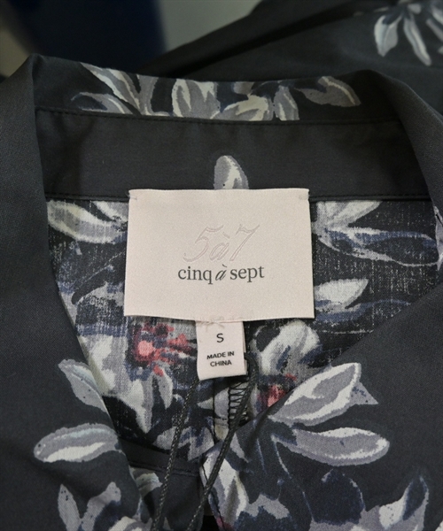 5a7 cinq a sept（サンクアセプト）シャツワンピース グレー サイズ:S レディース/2200610945175