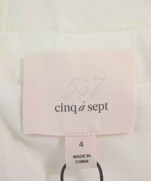 5a7 cinq a sept（サンクアセプト）ワンピース 白 サイズ:4(M位) レディース/2200610912023