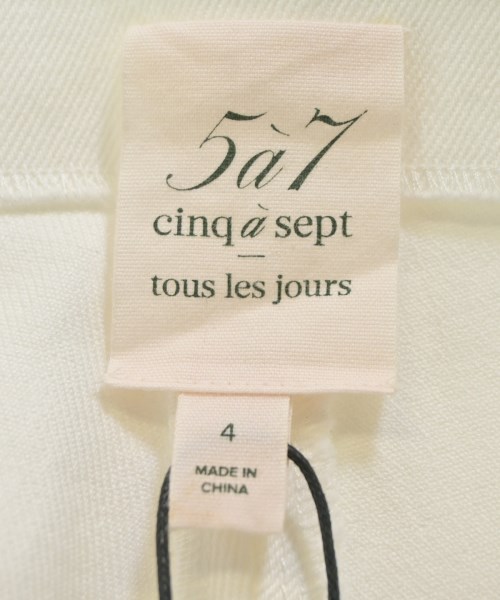 5a7 cinq a sept（サンクアセプト）その他 白 サイズ:4(S位) レディース/2200657667191