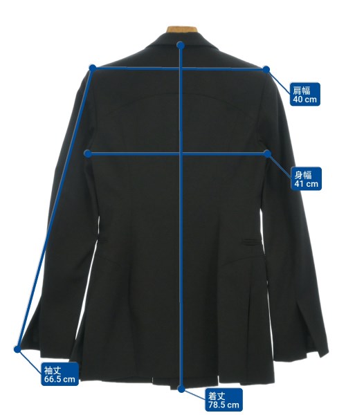 FETICO（フェティコ）テーラードジャケット 黒 サイズ:1(S位) レディース/2200672551031