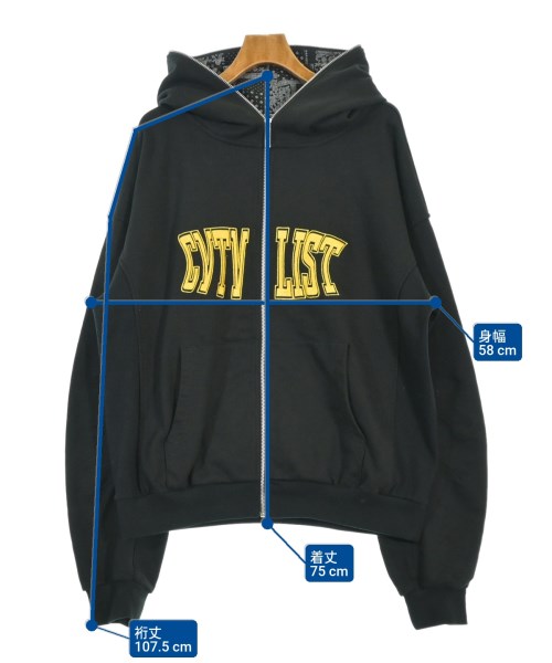 CVTVLIST（カタリスト）パーカー 黒 サイズ:1(S位) メンズ/2200675249034