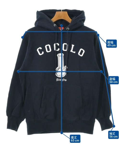 cocolobrand（ココロブランド）パーカー 紺 サイズ:M メンズ/2200607490015