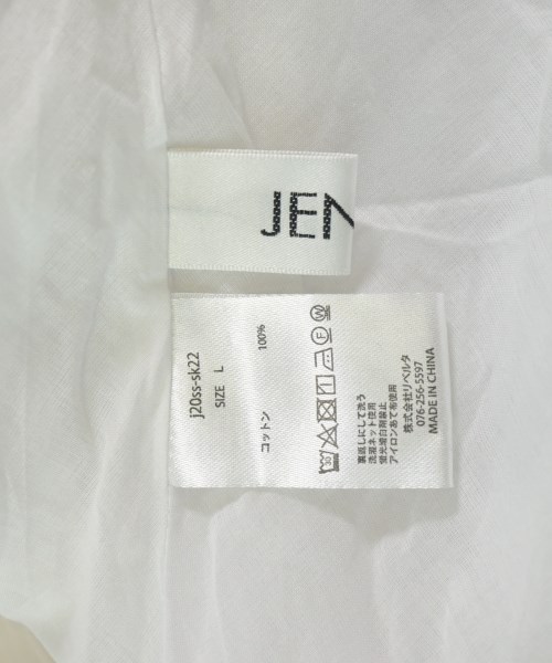 JENNE（ジェンヌ）ロング・マキシ丈スカート 白 サイズ:L レディース/2200606710237