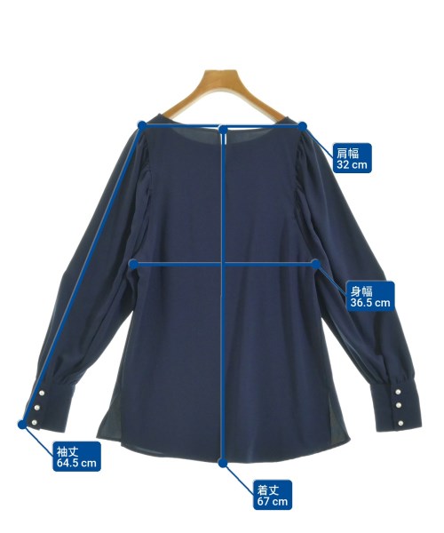 JENNE（ジェンヌ）ブラウス 紺 サイズ:M レディース/2200667628052