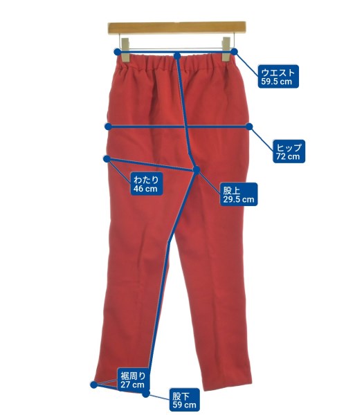 JENNE（ジェンヌ）スラックス 赤 サイズ:XS レディース/2200666683175