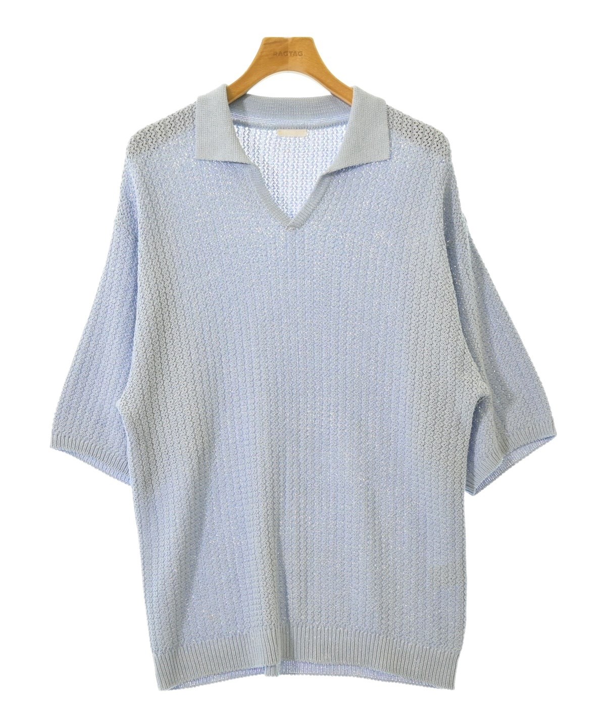 Plantation - plantation ニット・セーター M グレー系x青系xカーキ 【古着】【中古】 Plantation - plantation ニット・セーター M グレー系x青系x