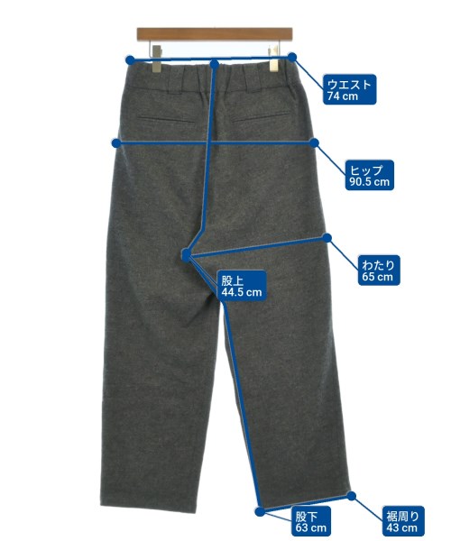 Blanc YM（ブランワイエム）スラックス グレー サイズ:S メンズ/2200648971030