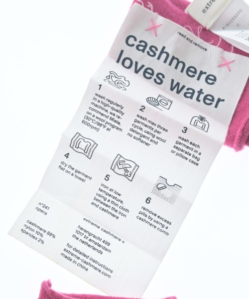 extreme cashmere（エクストリームカシミア）手袋 ピンク サイズ:F レディース/2200644573177