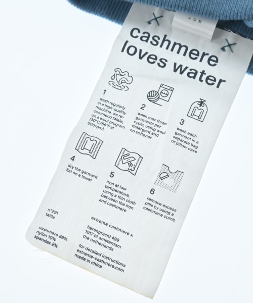 extreme cashmere（エクストリームカシミア）ベルト 青 サイズ:F レディース/2200644573337