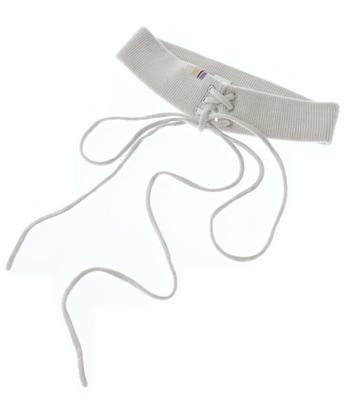 extreme cashmere(エクストリームカシミア)ベルト 白 サイズ:F/2200644573375