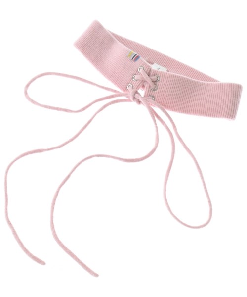 extreme cashmere(エクストリームカシミア)ベルト ピンク サイズ:F/2200644573399