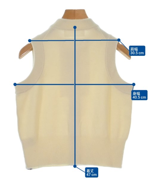 extreme cashmere（エクストリームカシミア）ベスト 白 サイズ:F レディース/2200644573856