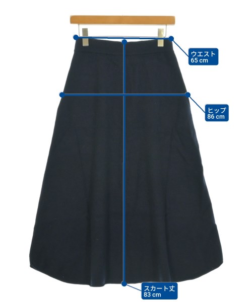 extreme cashmere（エクストリームカシミア）ロング・マキシ丈スカート 紺 サイズ:F レディース/2200644608909