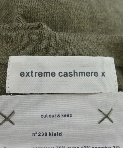 extreme cashmere（エクストリームカシミア）ワンピース カーキ サイズ:F レディース/2200644760775