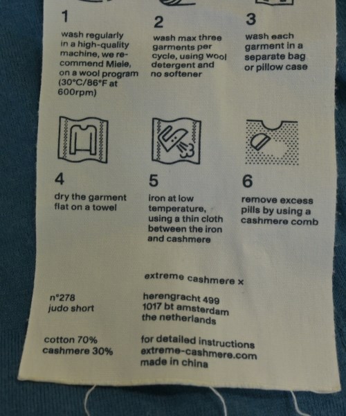 extreme cashmere（エクストリームカシミア）その他 青 サイズ:F レディース/2200628023063