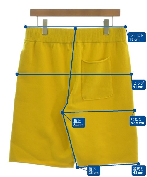 extreme cashmere（エクストリームカシミア）ショートパンツ 黄 サイズ:F レディース/2200631192374
