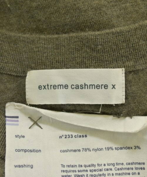 extreme cashmere（エクストリームカシミア）ニット・セーター カーキ サイズ:F レディース/2200678144039
