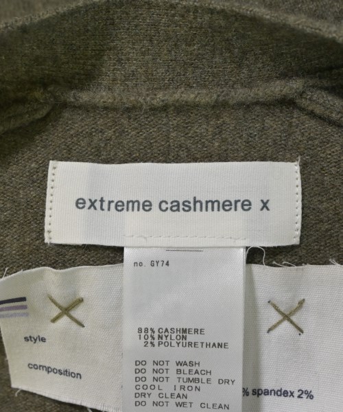 extreme cashmere（エクストリームカシミア）カーディガン カーキ サイズ:F レディース/2200688790035