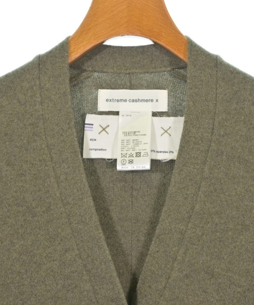 extreme cashmere（エクストリームカシミア）カーディガン カーキ サイズ:F レディース/2200688790035