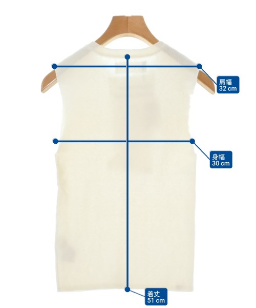 extreme cashmere（エクストリームカシミア）ベスト 白 サイズ:-(M位) レディース/2200652645040