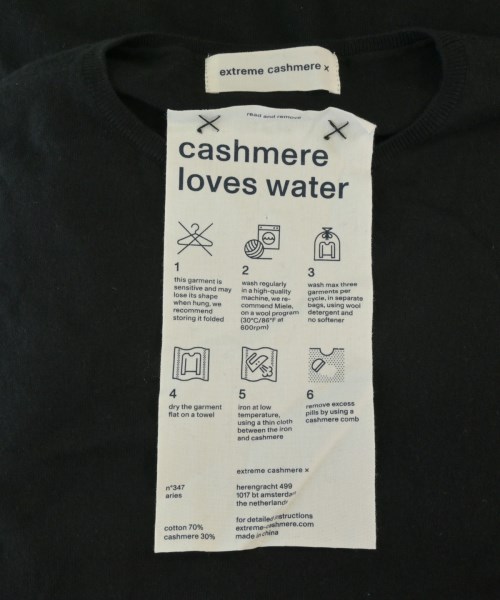 extreme cashmere（エクストリームカシミア）ニット・セーター 黒 サイズ:-(L位) メンズ/2200647416044