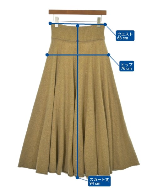 extreme cashmere（エクストリームカシミア）ロング・マキシ丈スカート ベージュ サイズ:-(M位) レディース/2200706675030