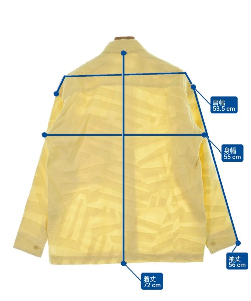 IM MEN（アイムメン）カジュアルシャツ 黄 サイズ:2(M位) メンズ/2200644234016