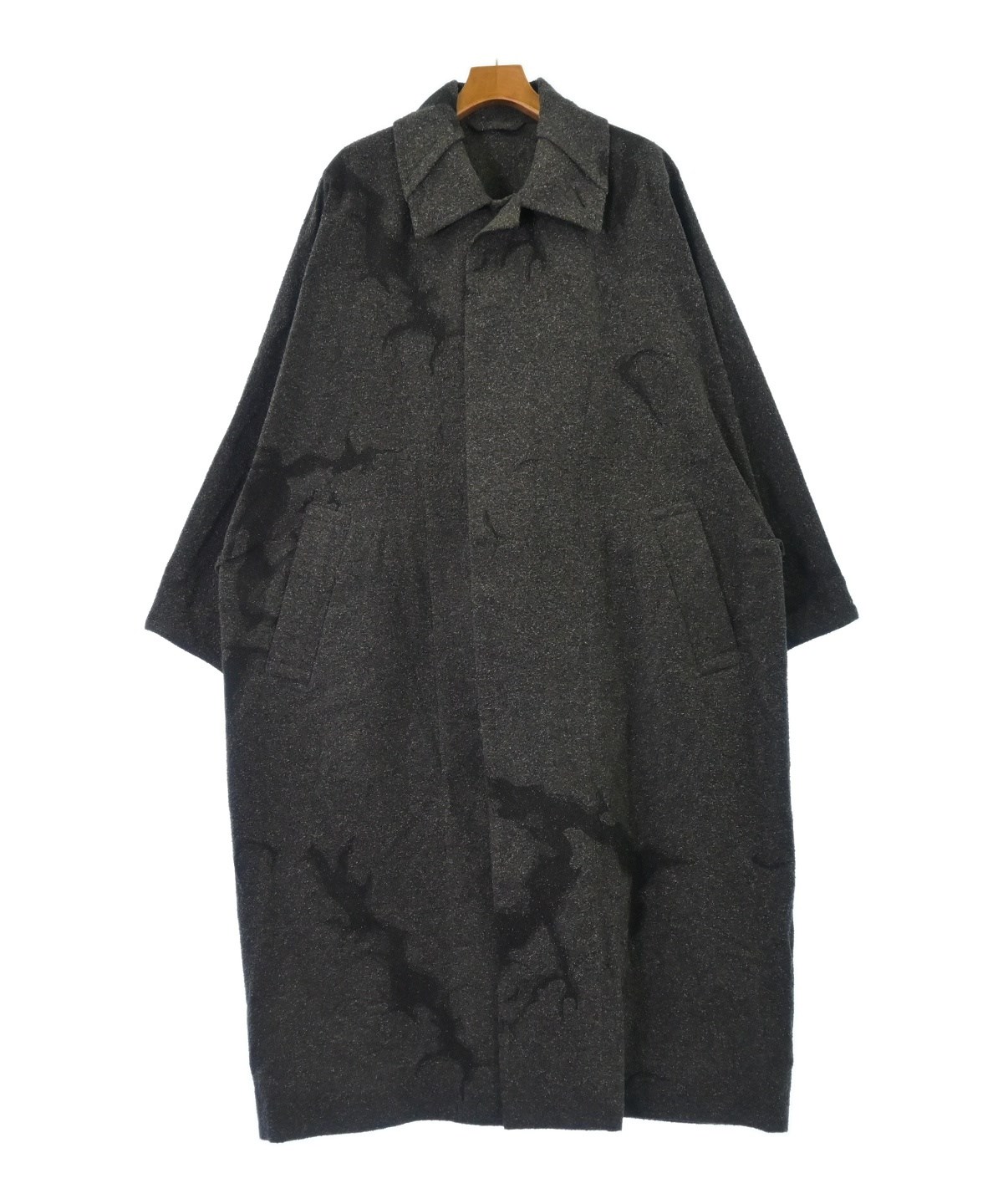 IM MEN アイムメン ステンカラーコート メンズ 【古着】【中古】 IM MEN（アイムメン）ステンカラーコート グレー サイズ:F メンズ