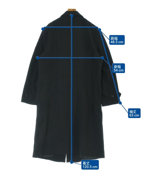 ISSEY MIYAKE（イッセイミヤケ）チェスターコート 黒 サイズ:M メンズ/2200643521018